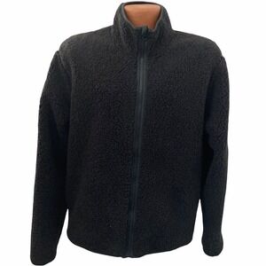 Joe Fresh Jacket Fleece Men’s Full Zip Black Size Medium